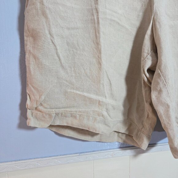 J. Jill Extra Large 100% Linen Elastic Waist Pull On Lightweight Summer Shorts - Picture 4 of 10